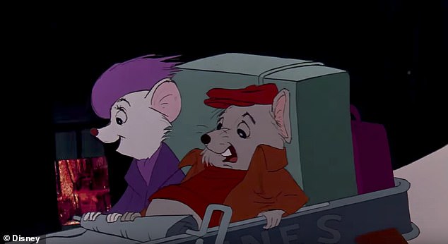 During a scene in the popular film The Rescuers, two innocent mice, Bernard and Miss Bianca, cruise around the streets in a tin can. However, fans were left baffled when they passed what appeared to be a naked woman relaxing in a window.