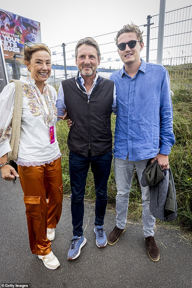 Princess Marilene and her husband Prince Maurice of Orange-Nassau (cousin of King Willem-Alexander) also attended the race together with their 21-year-old son Lucas van Vollenhoven.