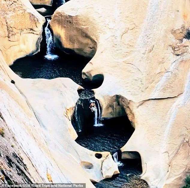 The three friends and 13 other people were nearing the end of their hike when Jeannine decided to jump from a five-foot drop to a 