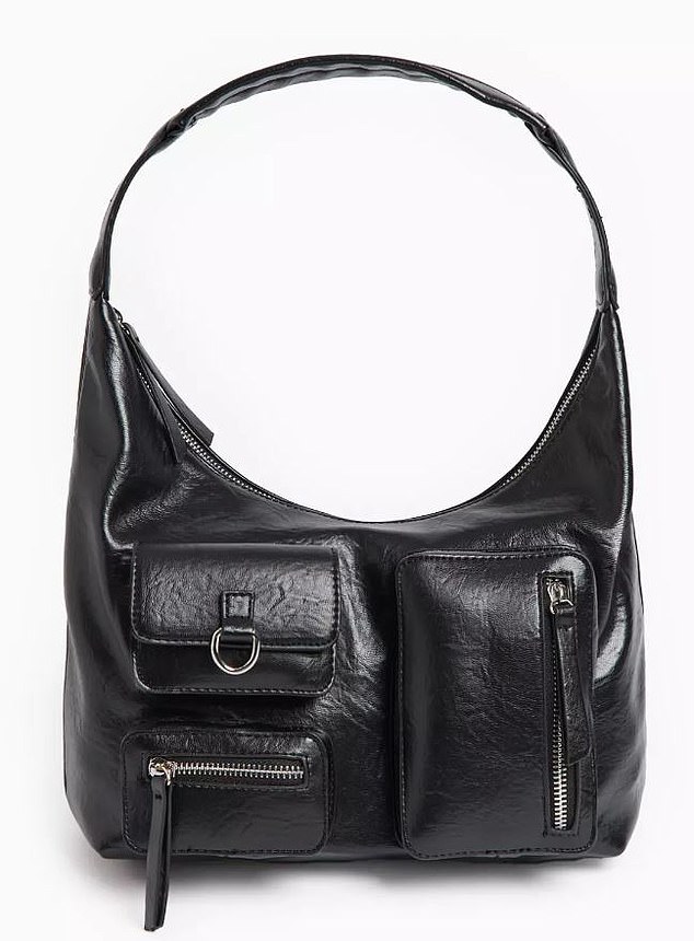 Faux leather utility shoulder bag, £19, tuclothing.sainsburys.co.uk