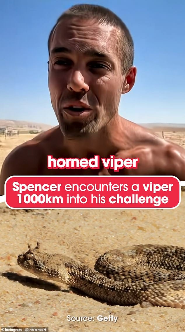 Speaking about the dangers of running in the desert, Spencer revealed: 