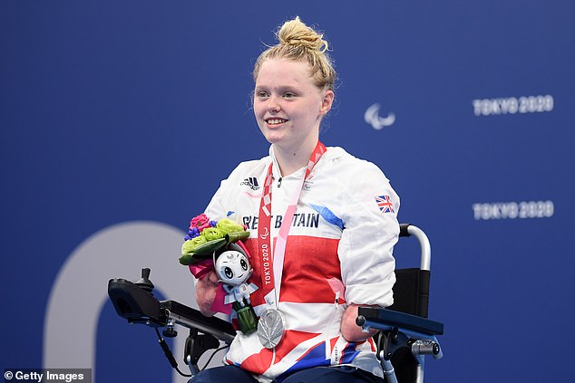 The 20-year-old claimed her own medal at the 2021 Paralympic Games.