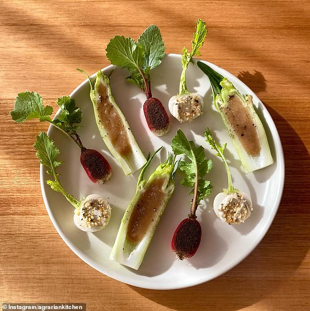 The French breakfast with radish and burnt leek, Tokyo turnip and hemp seeds and puntarelle and celeriac with miso is one of the dishes that has distinguished the TAS culinary institution.