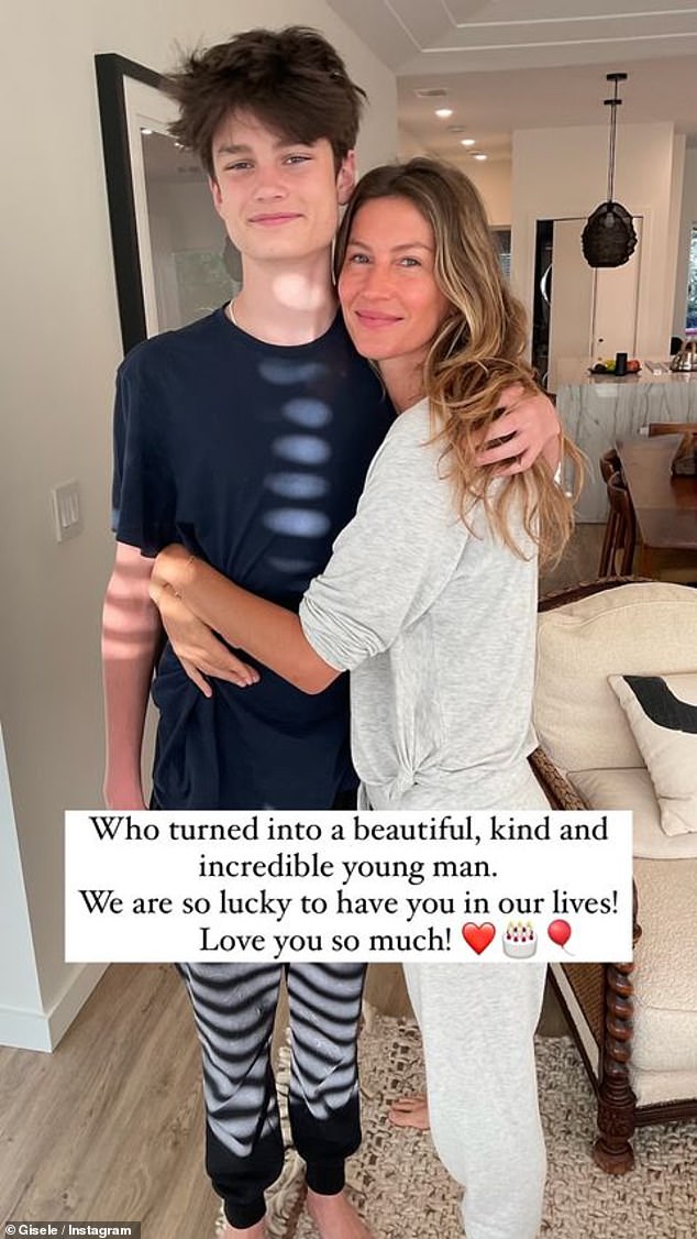 Gisele recently posted a warm tribute to her stepson Jack on his 17th birthday, nearly two years after her divorce from his father Tom Brady.