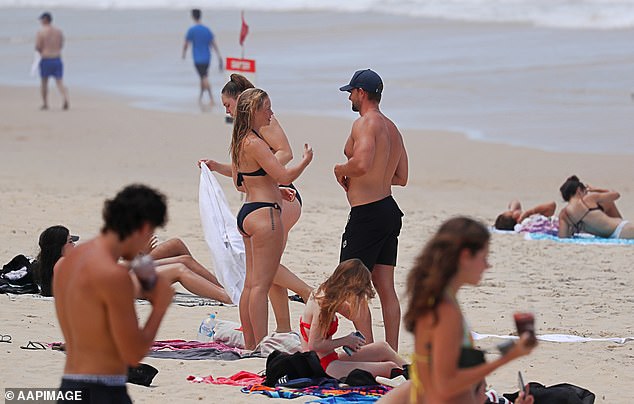 Northern Australia will be relentlessly hot, with Brisbane forecast to experience its hottest day of August later this week at 34°C (file photo of people on a beach in Queensland)