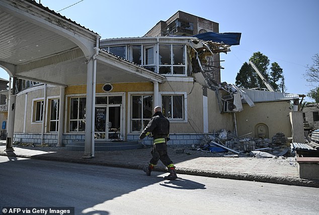 Reuters journalists were staying at the Sapphire Hotel when the Russian Iskander-M ballistic missile hit on Sunday.