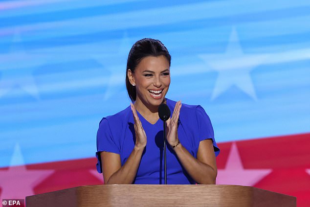 The four-day event at Chicago's United Center was attended by celebrities including Kerry Washington, Tony Goldwyn and Eva Longoria (pictured)