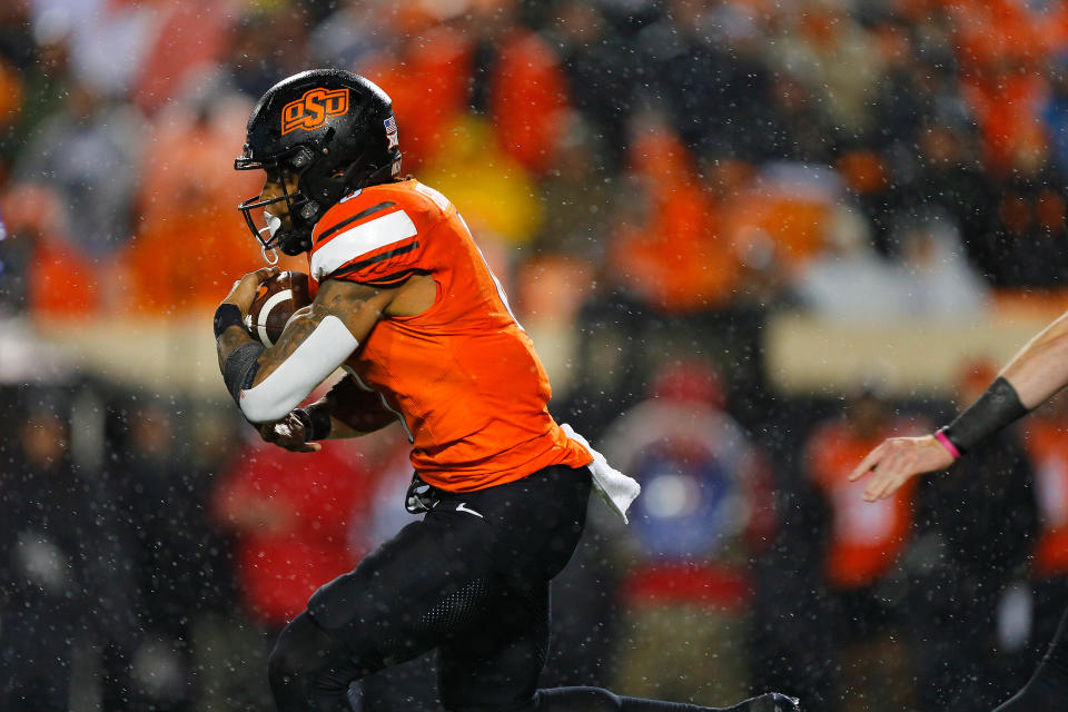 Oklahoma State running back Ollie Gordon II led the nation in rushing yards last season. (Brian Bahr/Getty Images)