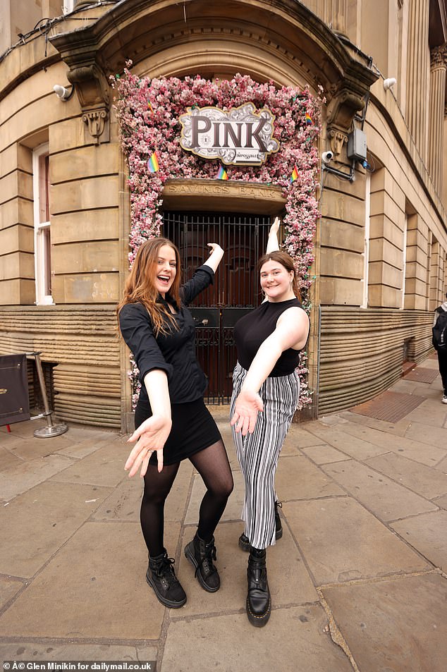 Lilli Duplock, 22, and Emily Porter, 25, of the Pink Cocktail Bar in St Helen's Square, said it was news 