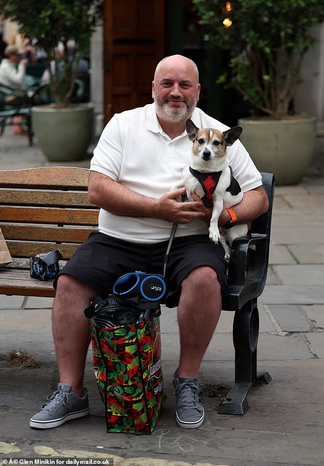 Graeme Gallagher, 44, who was visiting York with his dog Ziggy, a Jack Russell-Chihuahua cross, said the pride flag 