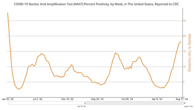 COVID-19 cases have been on the rise in recent weeks, which experts say is likely due to summer travel and gatherings.