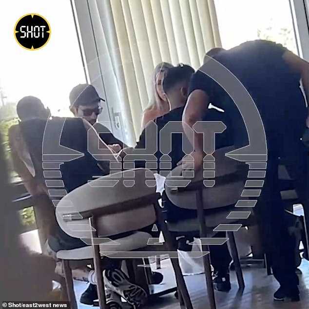 A video shows her sitting next to Durov at the posh Shore House Baku restaurant on the Caspian Sea, revealed by Russian news outlet SHOT