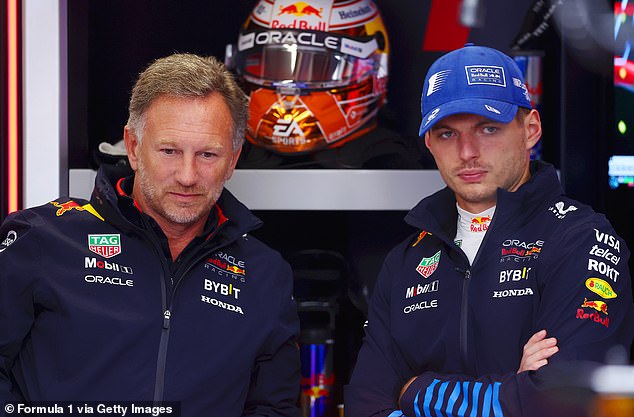 Max Verstappen (right) and Christian Horner (left) have endured a difficult period during Norris' recent rise at McLaren.