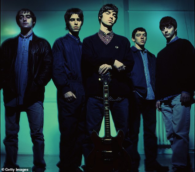 Manchester rock band Oasis in 1993. From left to right: Paul Arthurs (aka Bonehead), Liam, Noel, Tony McCarroll and Paul McGuigan