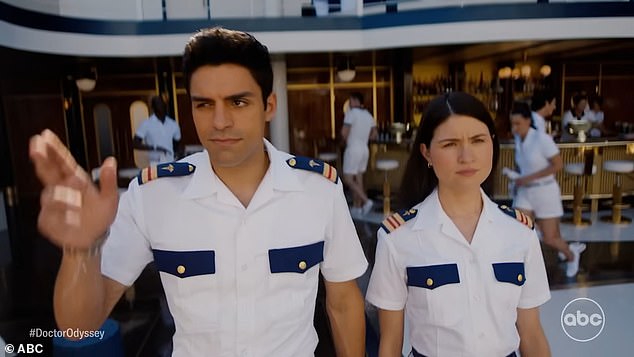 Next up, Phillipa Soo, 34, and Sean Teale, 32, are seen as Nurse Avery Morgan and Nurse Tristan Silva, respectively.