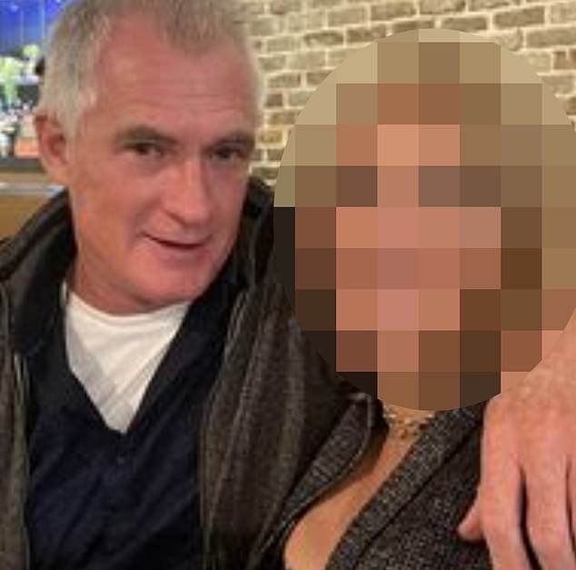 Pictured: Antony Benson with his partner, 48, before his alleged attack on Sunday.