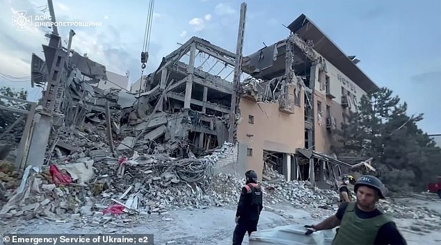 Russia has bombarded Ukraine with missiles for a second day in a row, hitting a hotel used by civilians in Kryvyi Rih, the hometown of Ukrainian President Volodymyr Zelensky.