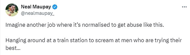 Maupay criticised the abuse after images of the incident appeared on social media