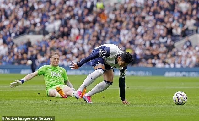 Pickford lamented that Son had grabbed the ball from him in possession to score Tottenham's second goal.