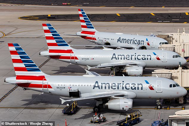 This is not the first time that sexual assault allegations have been made aboard an American Airlines flight. (File image of two American Airlines passenger jets at Phoenix Sky Harbor)