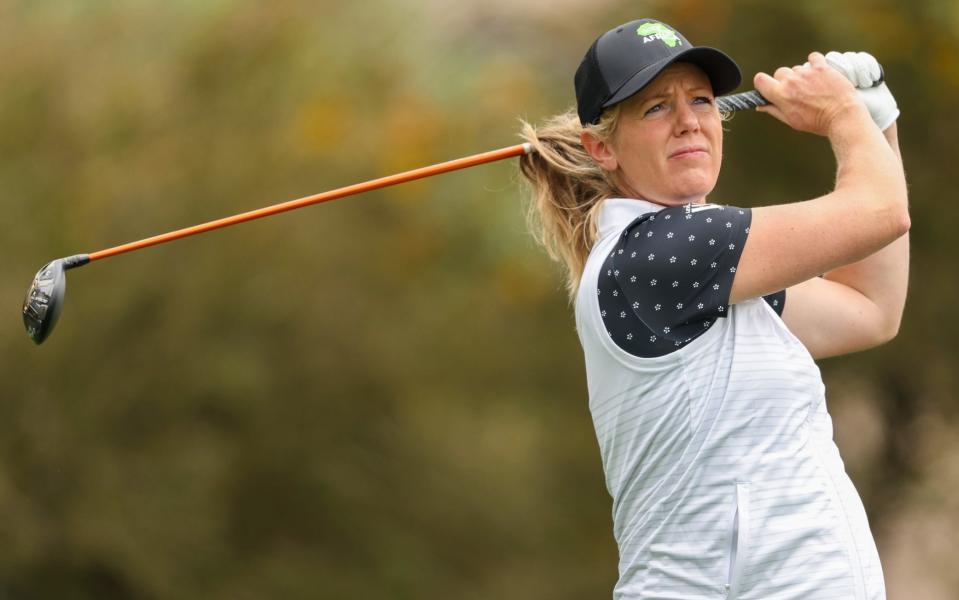 Amy Olson, who has spoken out against transgender golfer Hailey Davidson's ability to compete on the LPGA Tour