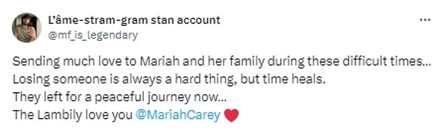 1724761200 63 Fans are showering support on grieving Mariah Carey hours after