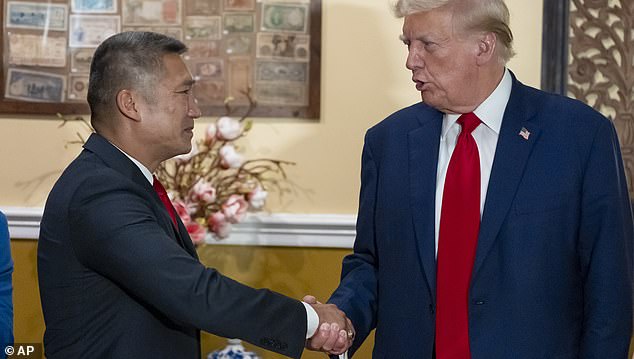 Former President Donald Trump criticized ABC News in an online post Sunday, asking why he should hold a debate with Kamala Harris on the network. He again criticized the network on a visit to Virginia, where he appeared with Senate candidate Hung Cao.