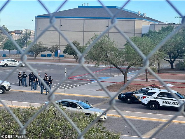 Franklin High School in El Paso, Texas, was placed on lockdown Thursday after a man was shot and killed by police Thursday morning before classes began for the day.