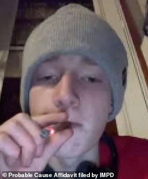 In another image, Smith is seen smoking a joint.