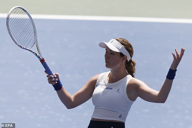 Collins, who will continue to compete in doubles at the US Open, rejected an on-court retirement presentation after the loss.