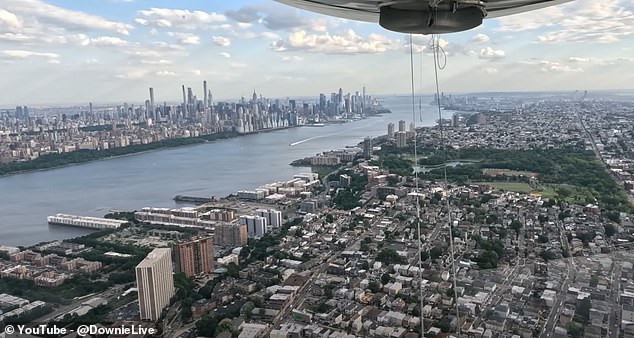 Continuing on his way, Manhattan slowly came into view.