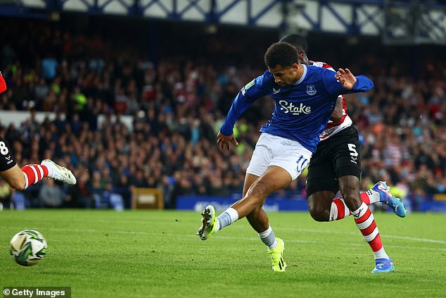 Ndiaye scored Everton's second goal as they secured their first win of the new season.