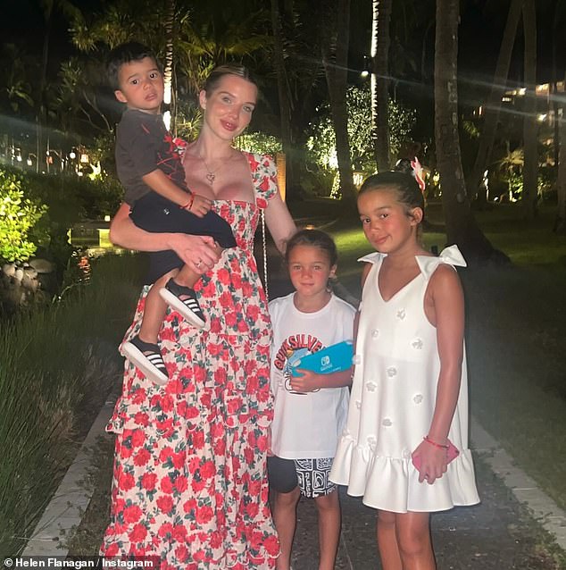 Helen shares children Matilda, nine, Delilah, six, and son Charlie, three, with her ex, and this week admitted she felt 