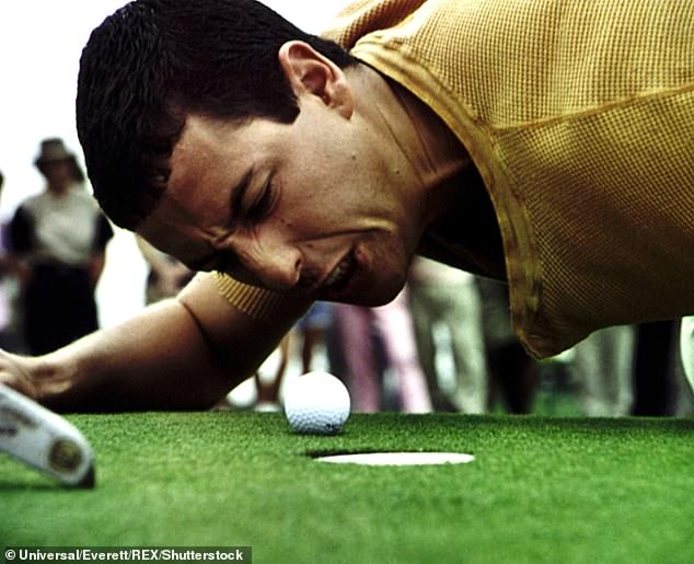 Sandler played a fictional hockey player turned golf star with a bad temper in the original film.