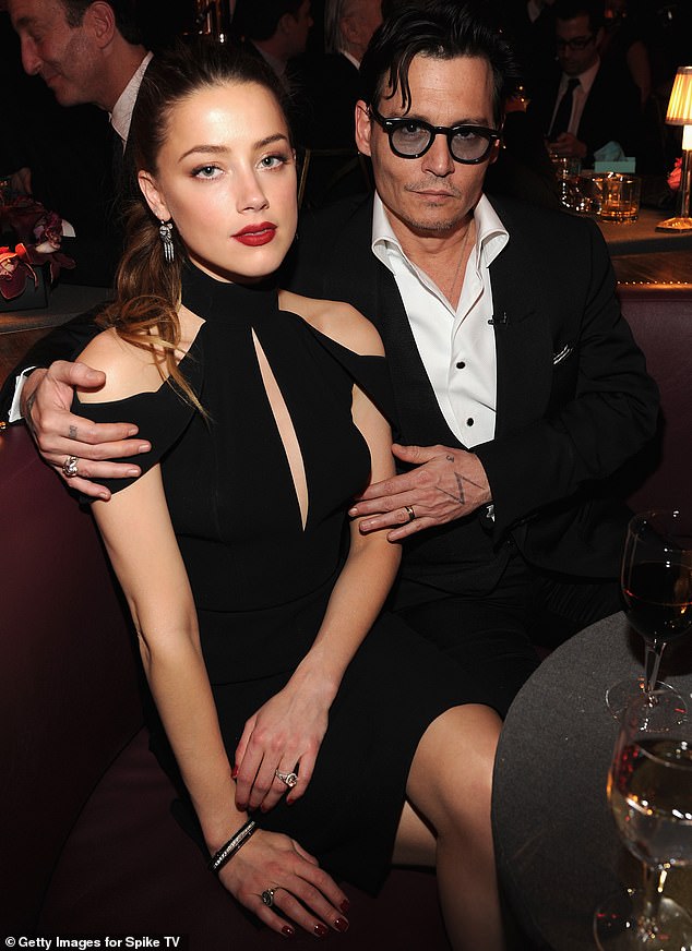 The five-bedroom home, which has hosted the likes of Amber Heard (pictured with ex Johnny Depp in 2014), is set to go up for auction next month.