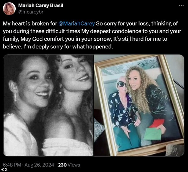 Mariah Carey fans have expressed their concern and grief for the singer, who announced the passing of her mother and sister on August 26, 2024.