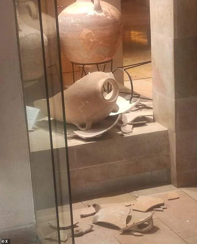 A conservation specialist has now been appointed to restore the jar, and museum officials say it will be returned to its display area. 