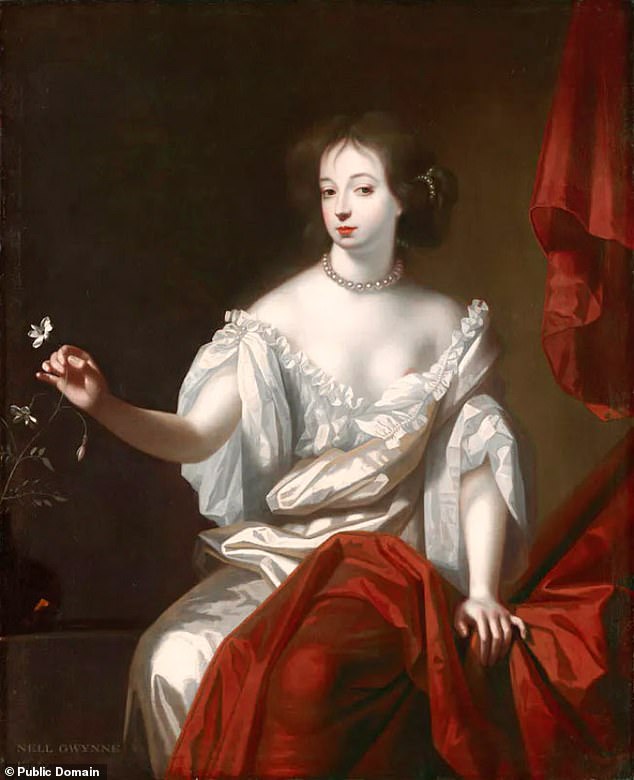 Actress Nell Gwynn, who had risen through the ranks as an orange seller in Drury Lane,