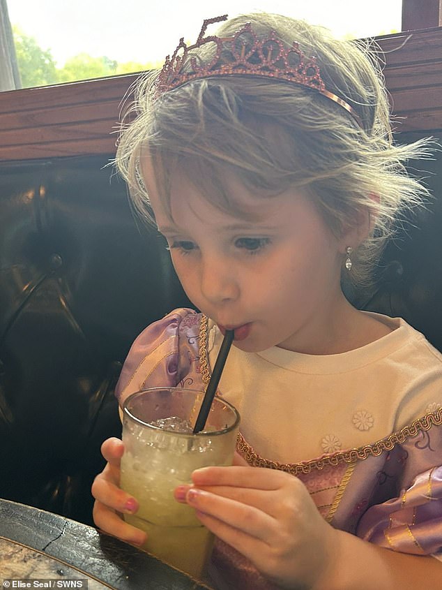 Esmae began chemotherapy that month, which ended in December, and also had one ovary removed in the fall. Pictured here is Esmae on her fifth birthday.