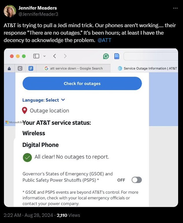 1724839709 876 Another ATT service outage that left millions of people without