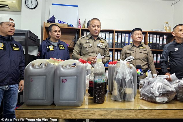 Health Minister Somsak Thepsutin said that as of August 27, four people had died from drinking illegal liquor.