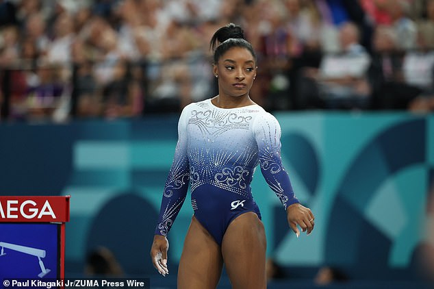 Biles competed in Paris after infamously withdrawing from the competition in Tokyo