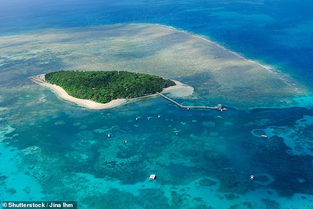 Green Island (pictured) is a coral cay located on the Great Barrier Reef off the coast of Cairns.