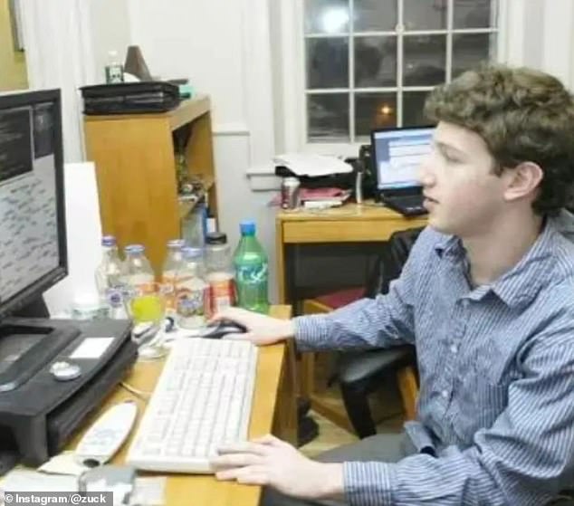 Above, a candid photograph of Zuckerberg during the early days of Facebook. Tim Sparapani, Facebook's first director of public policy, once said that Zuckerberg was 