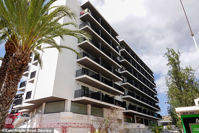 MailOnline can reveal the tragedy is believed to have occurred after she attempted to climb from one balcony to another at the Vibra District Hotel.