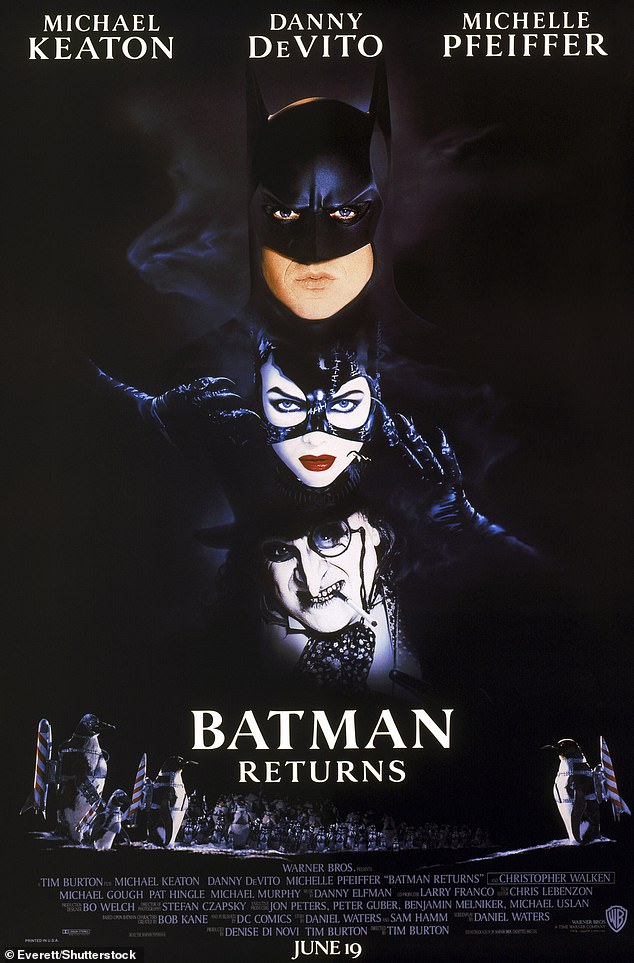 Keaton starred in Batman (1989) and Burton's Batman Returns (1992).