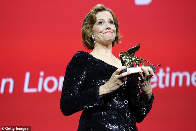 Weaver, 74, will tonight receive the Venice Film Festival's Golden Lion, its highest honour, after a career that has seen her play Ripley in the Alien films, as well as appearing in Ghostbusters, Avatar, Working Girl and many more.