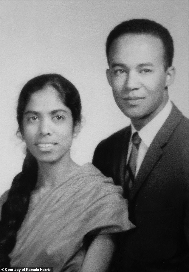 In 1962, he met Shyamala Gopalan (pictured left), a 19-year-old cancer researcher from India. They married the following year and had Kamala in 1964 while living in Oakland.