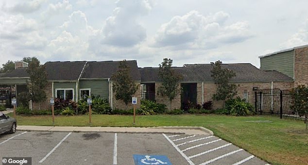 Pictured is the apartment complex where Pandey was found shot dead after an anonymous tip-off.