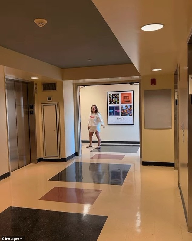 With a final clip showing her saying goodbye to her mother in the dorm hallway.